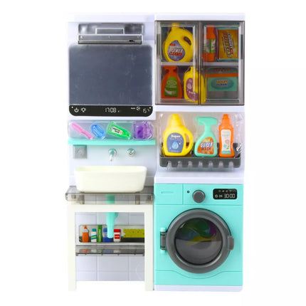 Vonios žaislų praustuvo spintelės priedai, šviesos, garsai