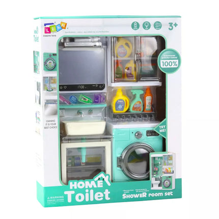 Vonios žaislų praustuvo spintelės priedai, šviesos, garsai