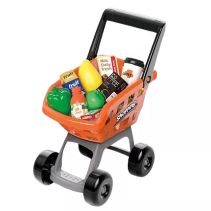 Rinkinys "Kasos aparatas, vežimėlis, skaitytuvas", Supermarketas, Parduotuvė vaikams