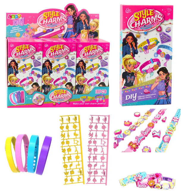 Pasidaryk pats apyrankių rinkinys Gyvūnų pakabukai 4 reguliuojamos apyrankės