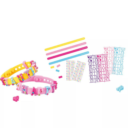 Pasidaryk pats apyrankių rinkinys su raidelių pakabukais, 4 reguliuojamos apyrankės