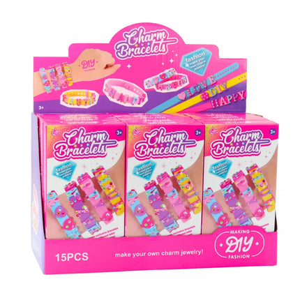 Pasidaryk pats apyrankių rinkinys su raidelių pakabukais, 4 reguliuojamos apyrankės