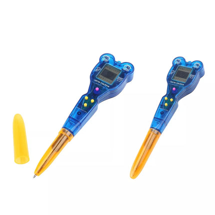 Elektroninis žaidimas su rašikliu 168 viename, oranžinė ir mėlyna virvelė