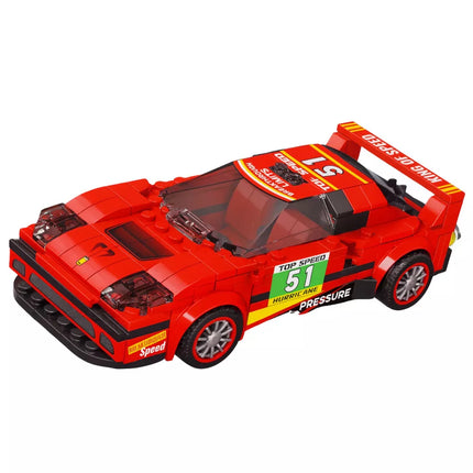 Statybiniai Blokeliai Mašina Robot 2in1 Raudona Pavara 329 vnt.