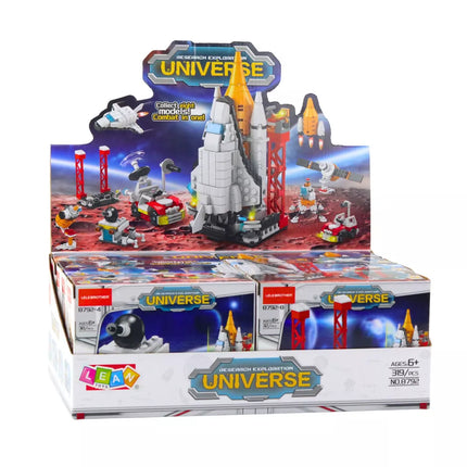 Statybinių kaladėlių kosminės stoties raketų kolekcija, 24-58 vnt., mišinys