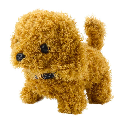 Interaktyvus pliušinis šuo pudelis, vaikščiojantis, lodantis, su nešiojimo reikmenimis