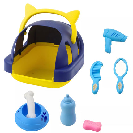 Interaktyvus pliušinis šuo pudelis, vaikščiojantis, lodantis, su nešiojimo reikmenimis