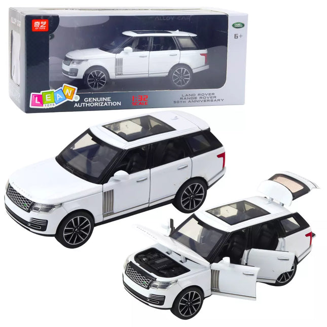 Range Rover Metal SUV White 1:32 Lights Sounds
