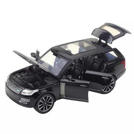 Automatinis diapazonas Automobilio "Range Rover" juodas su garso efektais