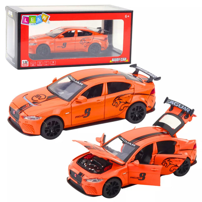 Jaguar Metalinių Automobilinių Žibintų, Garsų Oranžinis