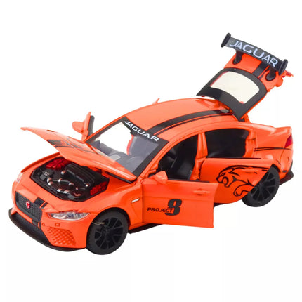 Jaguar Metalinių Automobilinių Žibintų, Garsų Oranžinis