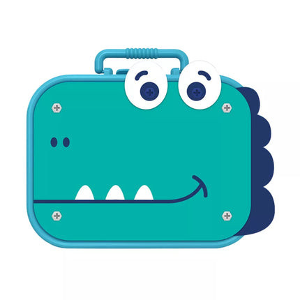 Pasidaryk pats atsuktuvo rinkinys "Lagaminėlis su dinozaurais": dėlionė, kaladėlės, atsuktuvas, 228 vnt.