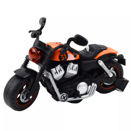 ""Pasidaryk pats" motociklas sukamaisiais atsukamais žibintais Garsai Oranžinis"