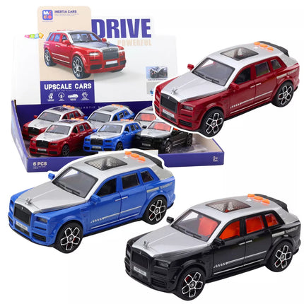 Lengvojo automobilio Masory vairavimas atidaromomis durimis šviesos garsai Mix