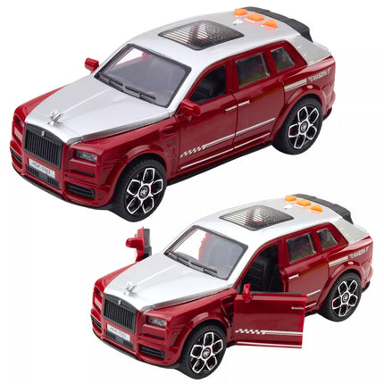 Lengvojo automobilio Masory vairavimas atidaromomis durimis šviesos garsai Mix