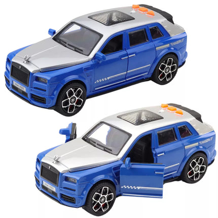 Lengvojo automobilio Masory vairavimas atidaromomis durimis šviesos garsai Mix