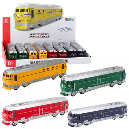 Baterija Valdomas Žaislinis Traukinys su Realistiškais Garsais ir Šviesomis