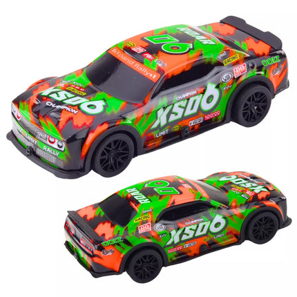 XS06 lenktyninio automobilio vairavimo žibintai, garsai, oranžinė, mėlyna