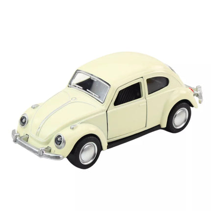 Klasikinis automobilis „Beetle“ metalinis frikcinis pavaros modelis 1:36, įvairių spalvų