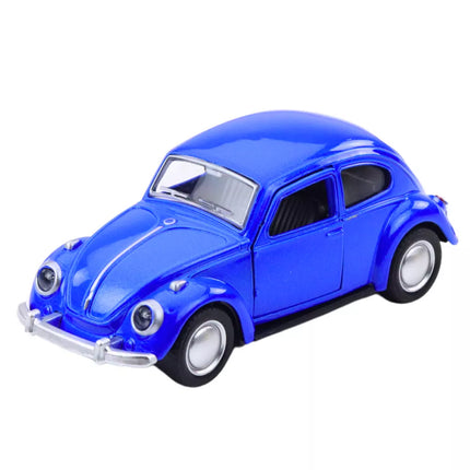 Klasikinis automobilis „Beetle“ metalinis frikcinis pavaros modelis 1:36, įvairių spalvų