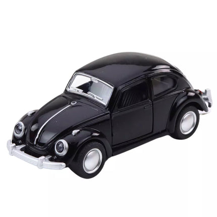 Klasikinis automobilis „Beetle“ metalinis frikcinis pavaros modelis 1:36, įvairių spalvų