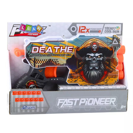 Pirato "LEAN Toys" putų šaudyklių dėtuvė, skirta 4 šoviniams, 12 vnt.