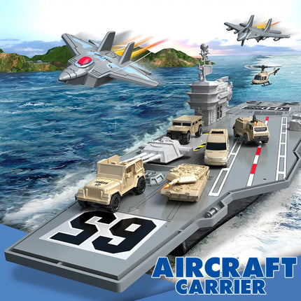 Didelis karinis lėktuvnešis naikintuvai tankai transporto priemonės 70 cm