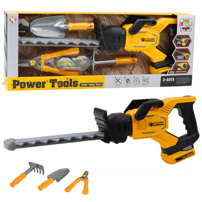 Sodo rinkinys vaikams Elektrinės žirklės Genėtuvas Kastuvas