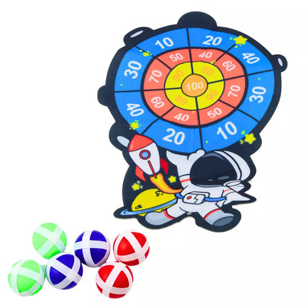 Įgūdžių žaidimas Šaudymo taikinys Pistoletas Velcro kamuoliukai Kosmosas