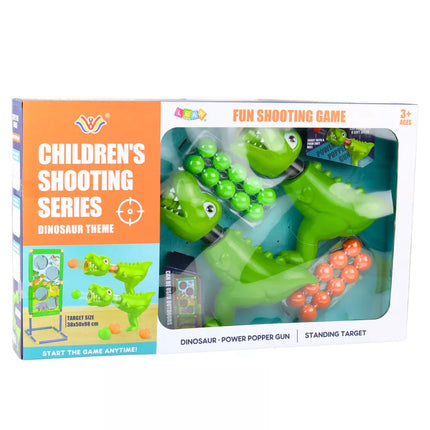 Šaudymo rinkinys – žaidimas „Šaudyk į taikinį“ su dinozaurais