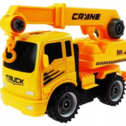 Transporto priemonių rinkinys betono maišyklei ir savivarčiui atsukti