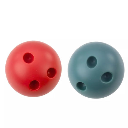 Boulingo rinkinys su katėmis vaikams 10 boulingo kėglių 2 spalvoti kamuoliukai