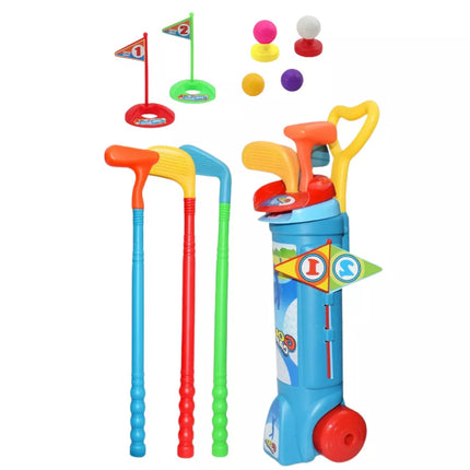 Golfo rinkinys vežimėlis lauko sporto žaidimas 20 dalių