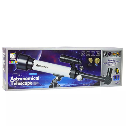 Astronominis teleskopas vaikams su telefono laikikliu ir okuliarais 30x 60x