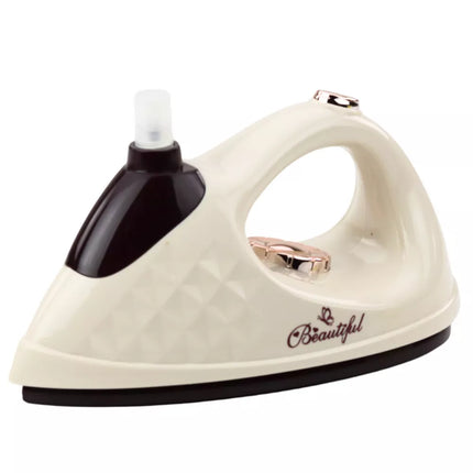 Žaislinis lygintuvas-purkštuvas su šviesomis ir garsais, kreminės spalvos