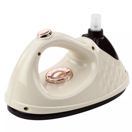 Žaislinis lygintuvas-purkštuvas su šviesomis ir garsais, kreminės spalvos