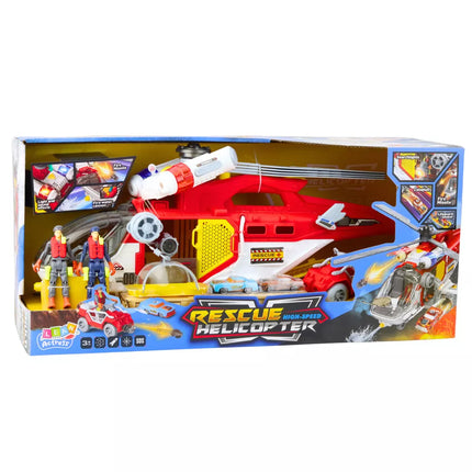 Gelbėjimo sraigtasparnis su daugiafunkciais priedais, šviesomis ir garsais