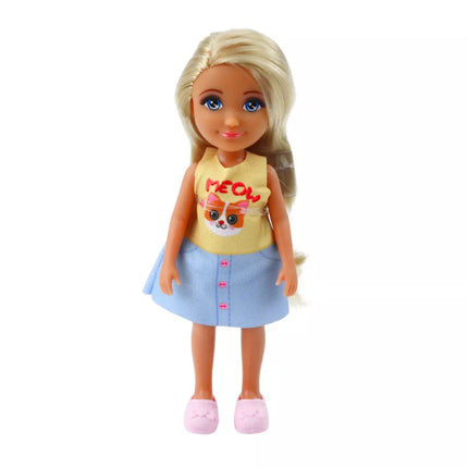 Ankiki Mini lėlių automobilis kabrioletas violetinis rinkinys