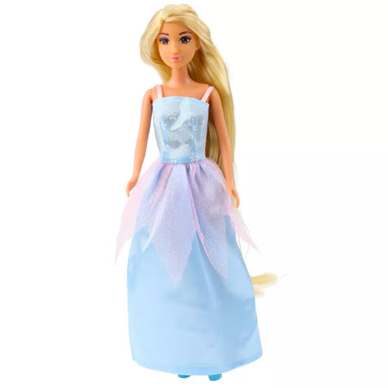 Anlily lėlės rutulinė suknelė, ilgo plaukų formavimo rinkinys su suktukais ir segtukais