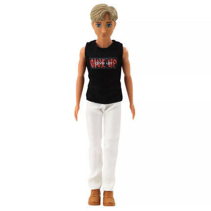 Anlily Lėlių Rinkinys: Mergaitė su berniuku, skrybėlaite ir šuneliu