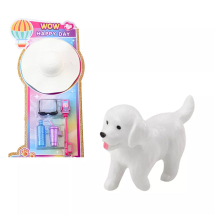 Anlily Lėlių Rinkinys: Mergaitė su berniuku, skrybėlaite ir šuneliu