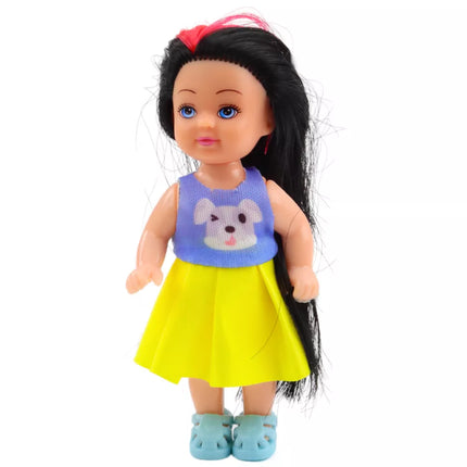 Mini lėlės suknelės šuns būdos nešyklės rinkinys