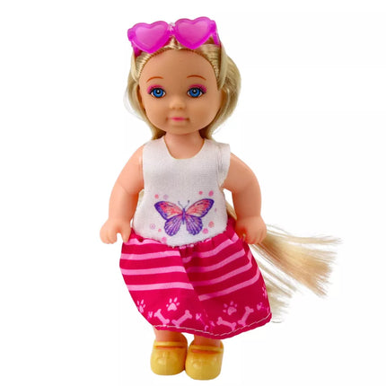 Mini lėlių rinkinys su šunimi, palapine ir aksesuarais