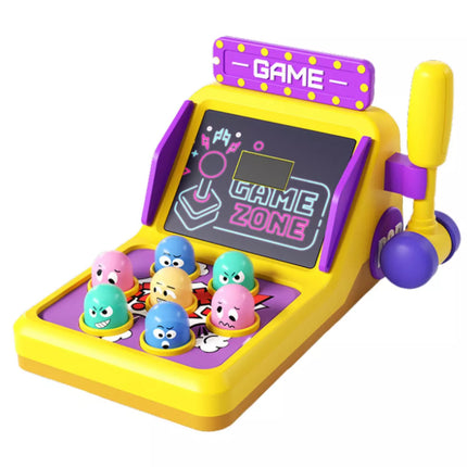 Arcade žaidimo automatas "Whack A Mole" su plaktuku, šviesomis ir garsais