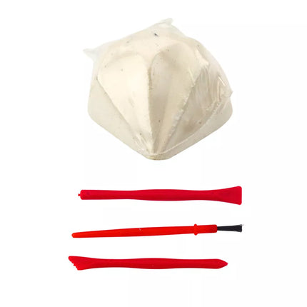 Deimantinių kasinėjimų archeologinis rinkinys su akmenimis ir įrankiais