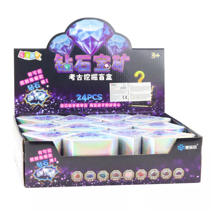 Deimantinių kasinėjimų archeologinis rinkinys su akmenimis ir įrankiais