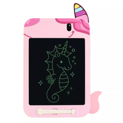 Žymeklis piešimo lenta rašymo LCD rašiklis vienaragis rožinis