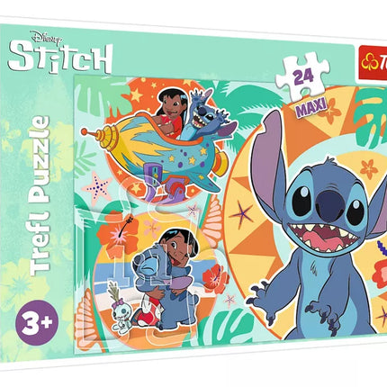 Dėlionė 24 det. Maxi Happy Day Lilo ir Stičas Trefl 14365
