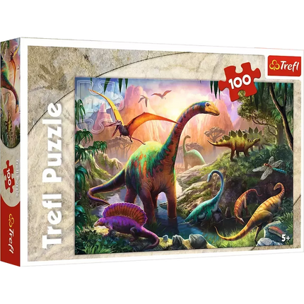 Puzzle Pasaulis su Dinozaurais 100 vnt. Trefl 16277