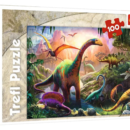 Puzzle Pasaulis su Dinozaurais 100 vnt. Trefl 16277
